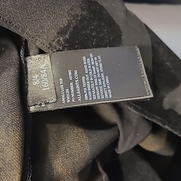 EUC s.4 All Saints Amali Lux Top - Picture 8 of 10